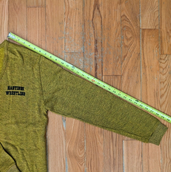 Rare Vintage Hastings Wrestling Varsity V-Neck Sweater Medium - Picture 13 of 14